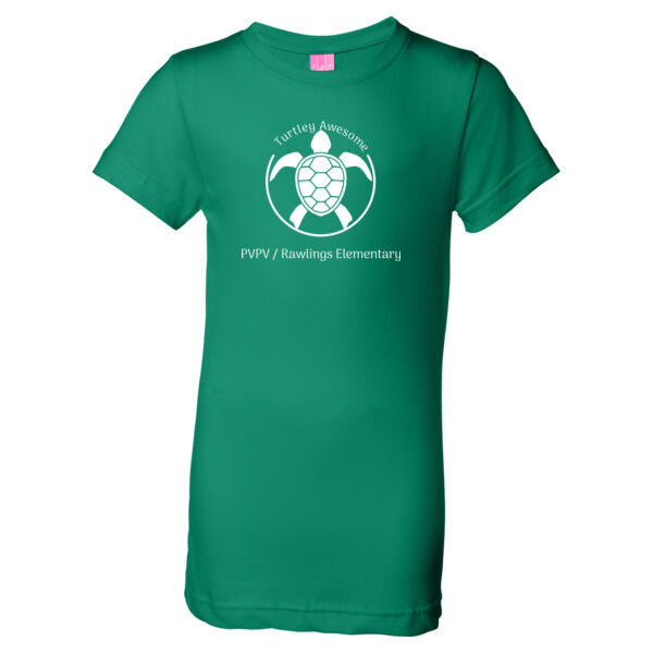 PVPV/Rawlings - Girls' Fine Jersey Longer Length T-Shirt Thumbnail